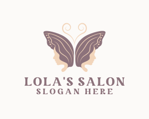 Butterfly Wings Salon logo design