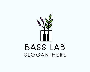 Botanical Piano Garden logo design