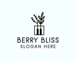 Botanical Piano Garden logo design