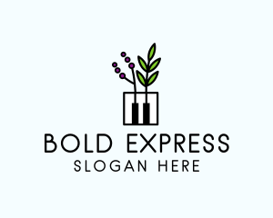 Botanical Piano Garden logo design