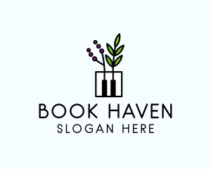 Botanical Piano Garden logo design