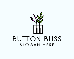 Botanical Piano Garden logo design