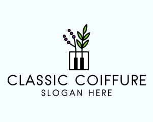 Botanical Piano Garden logo design