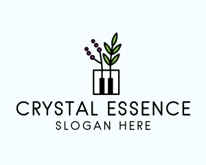 Botanical Piano Garden logo design