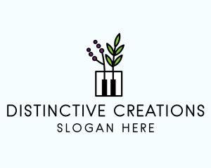 Botanical Piano Garden logo design