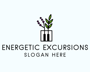 Botanical Piano Garden logo design