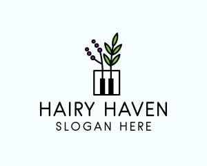 Botanical Piano Garden logo design