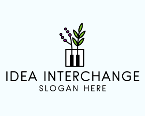 Botanical Piano Garden logo design