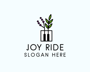 Botanical Piano Garden logo design