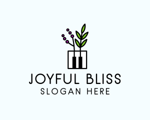 Botanical Piano Garden logo design