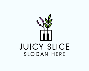 Botanical Piano Garden logo design