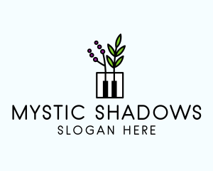 Botanical Piano Garden logo design