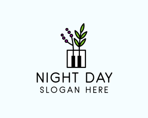 Botanical Piano Garden logo design