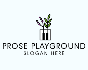 Botanical Piano Garden logo design