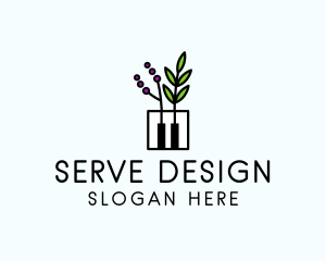 Botanical Piano Garden logo design