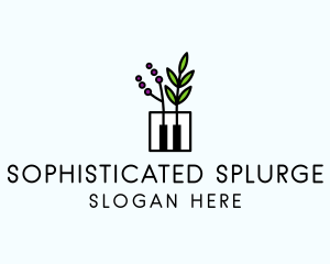 Botanical Piano Garden logo design