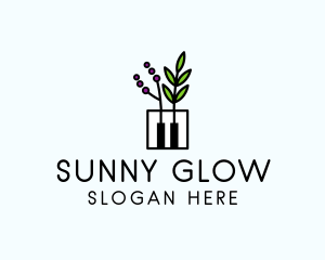 Botanical Piano Garden logo design