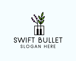 Botanical Piano Garden logo design