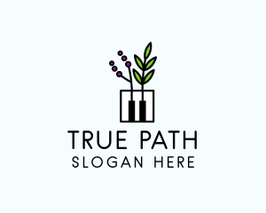 Botanical Piano Garden logo design