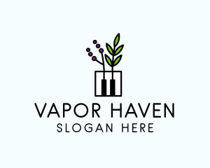 Botanical Piano Garden logo design