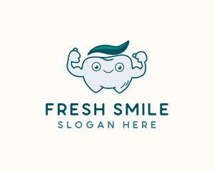 Strong Toothpaste Tooth logo