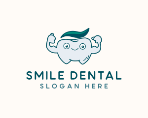 Strong Toothpaste Tooth logo design