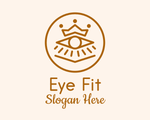 Crown Tarot Eye logo design