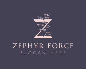 Beautician Flower Letter Z logo design