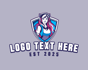 Streamer Girl Shield logo