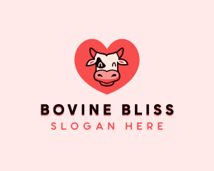 Cow Cattle Livestock logo design