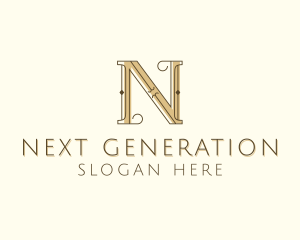 Styling Salon Letter N logo design