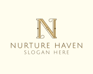 Styling Salon Letter N logo design