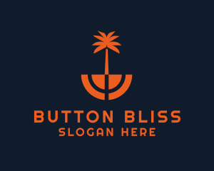 Tropical Coconut Tree logo design