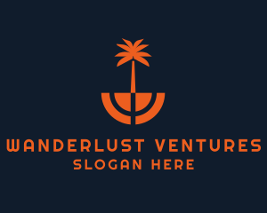 Tropical Coconut Tree logo