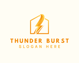 Thunder Home Electricity logo design