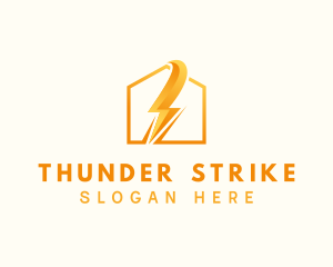 Thunder Home Electricity logo design