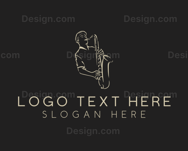 Saxophone Instrument Musician Logo