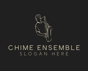 Saxophone Instrument Musician logo design