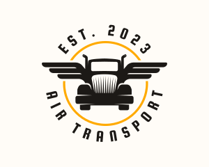 Truck Wings Transport logo design