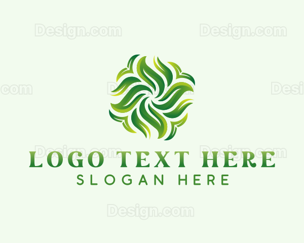 Sustainable Garden Leaves Logo