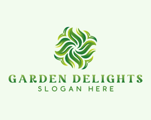 Sustainable Garden Leaves logo design