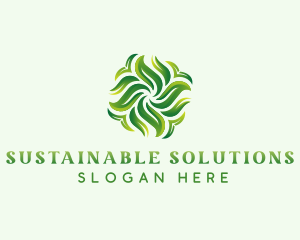 Sustainable Garden Leaves logo design