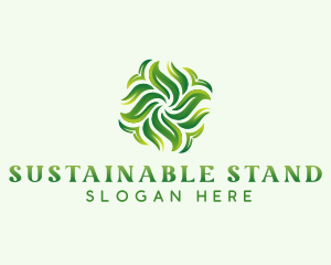 Sustainable Garden Leaves logo design