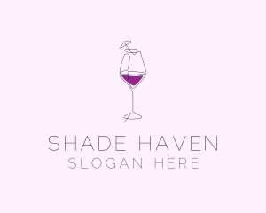 Wine Cocktail Bar logo design