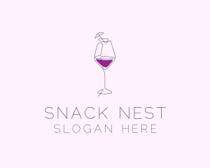 Wine Cocktail Bar logo design