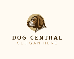 Pet Retriever Portrait logo design