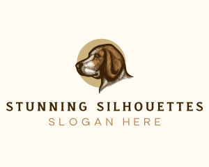 Pet Retriever Portrait logo