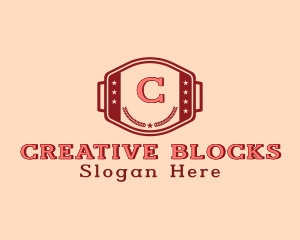  Retro Hipster Buckle logo design