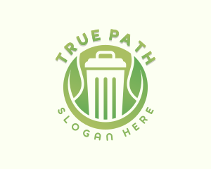 Garbage Disposal Leaf Logo