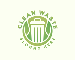 Garbage Disposal Leaf logo design